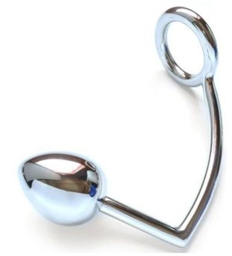 METALHARD COCK RING WITH ANAL BEAD 50MM