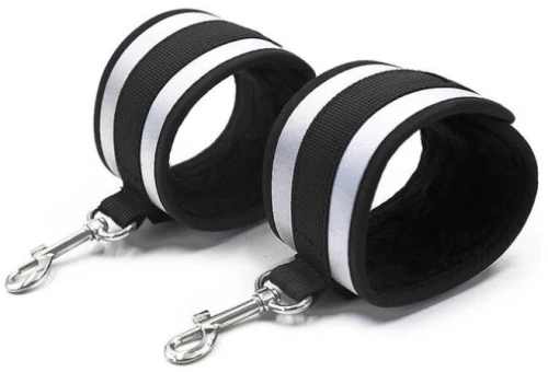 OHMAMA FETISH GREY WRIST CUFFS