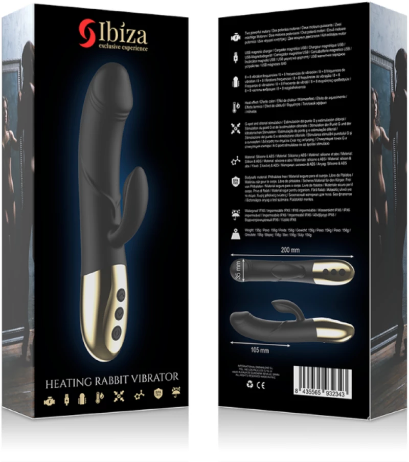 IBIZA POWERFUL ANATOMICAL VIBRATOR WITH RABBIT