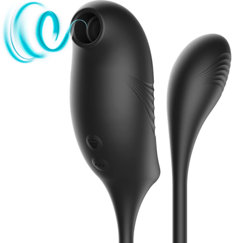 IBIZA STIMULATOR WITH MAGIC CLITORIS SUCTIONER AND VIBRATION