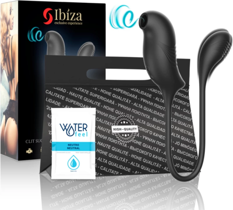 IBIZA STIMULATOR WITH MAGIC CLITORIS SUCTIONER AND VIBRATION