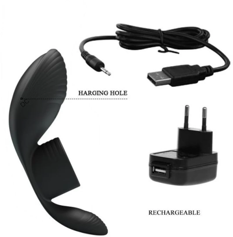 Vibrating Penis Ring USB Silicone