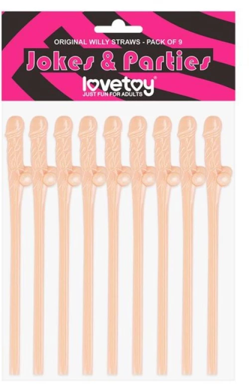 Willy Straws Pack of 9