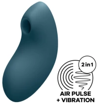 ΔΟΝΗΤΗΣ SATISFYER VULVA LOVER 2 AIR PULSE STIMULATOR & VIBRATOR - BLUE
