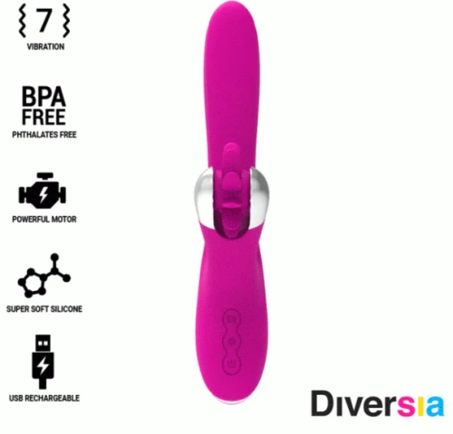 ΔΟΝΗΤΗΣ DIVERSIA BUNNY VIBRATING 24 CM