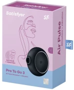 ΔΙΠΛΟΣ ΔΟΝΗΤΗΣ SATISFYER VULVA LOVER 2 DOUBLE AIR PULSE STIMULATOR & VIBRATOR - BLACK