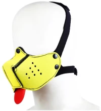Neoprene Puppy Face Mask Yellow