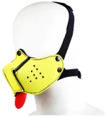 Neoprene Puppy Face Mask Yellow