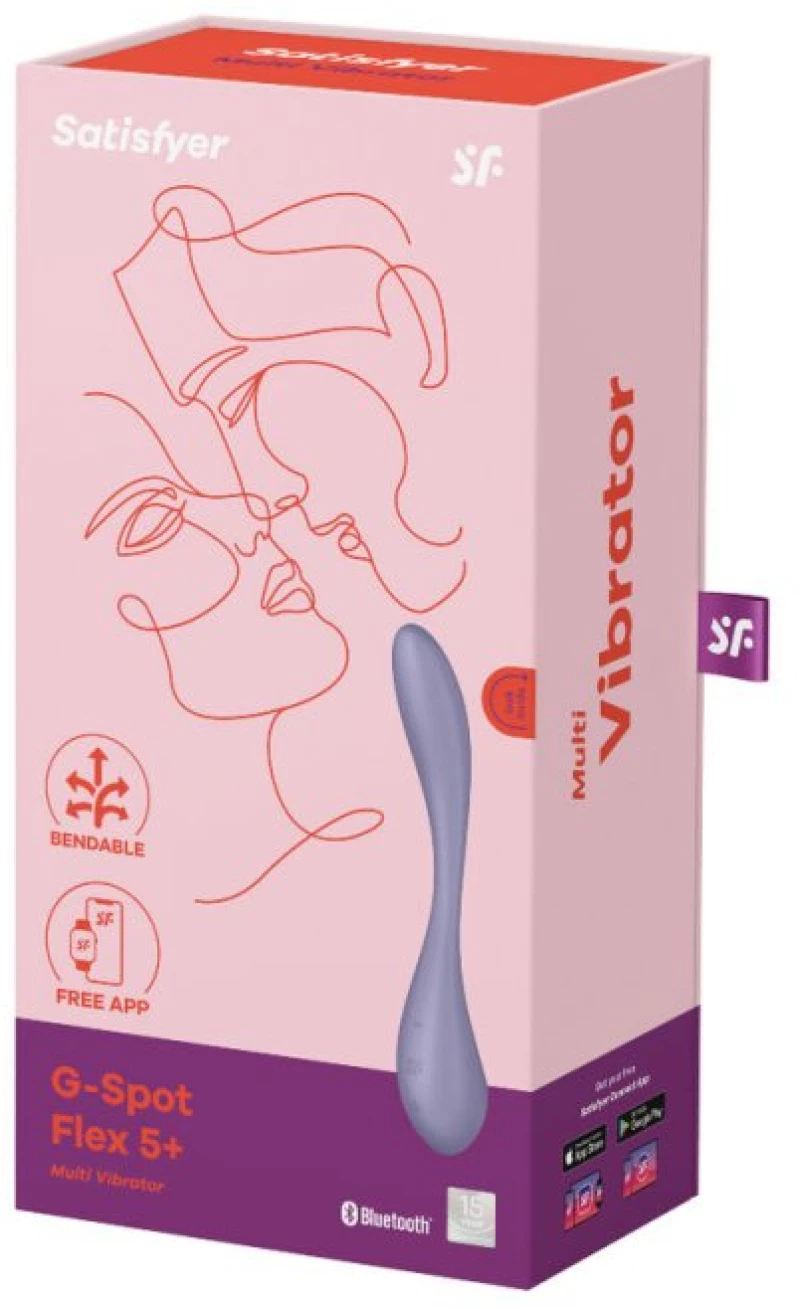 ΔΟΝΗΤΗΣ SATISFYER G-SPOT FLEX 5 MULTI VIBRATOR - LILAC