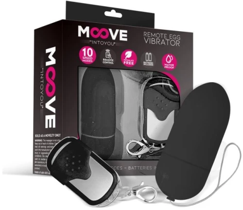 Vibrating Egg with Remote Control Black