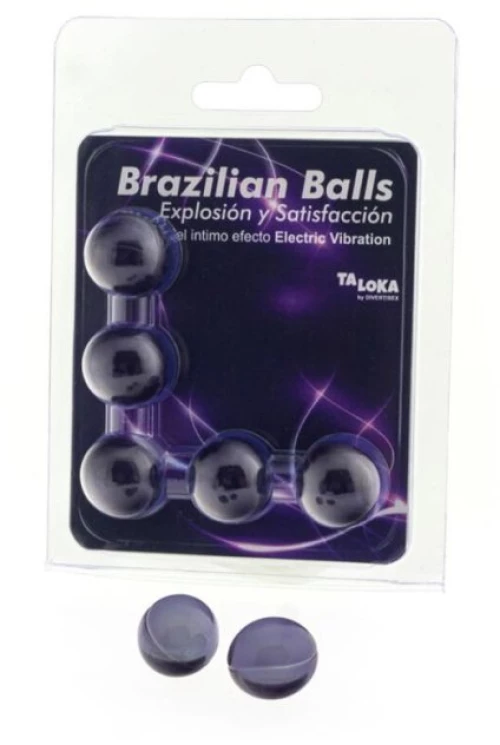 ΛΙΠΑΝΤΙΚΟ ΤΖΕΛ TALOKA - 5 BRAZILIAN BALLS ELECTRIC VIBRATING EFFECT EXCITING GEL