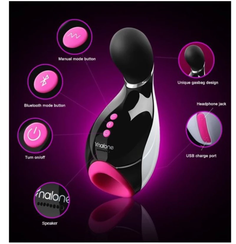 Masturbador Oxxy Black & Fuchsia