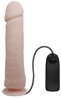 THE BIG PENIS REALISTIC AND VIBRATING DILDO FLESH 26 CM