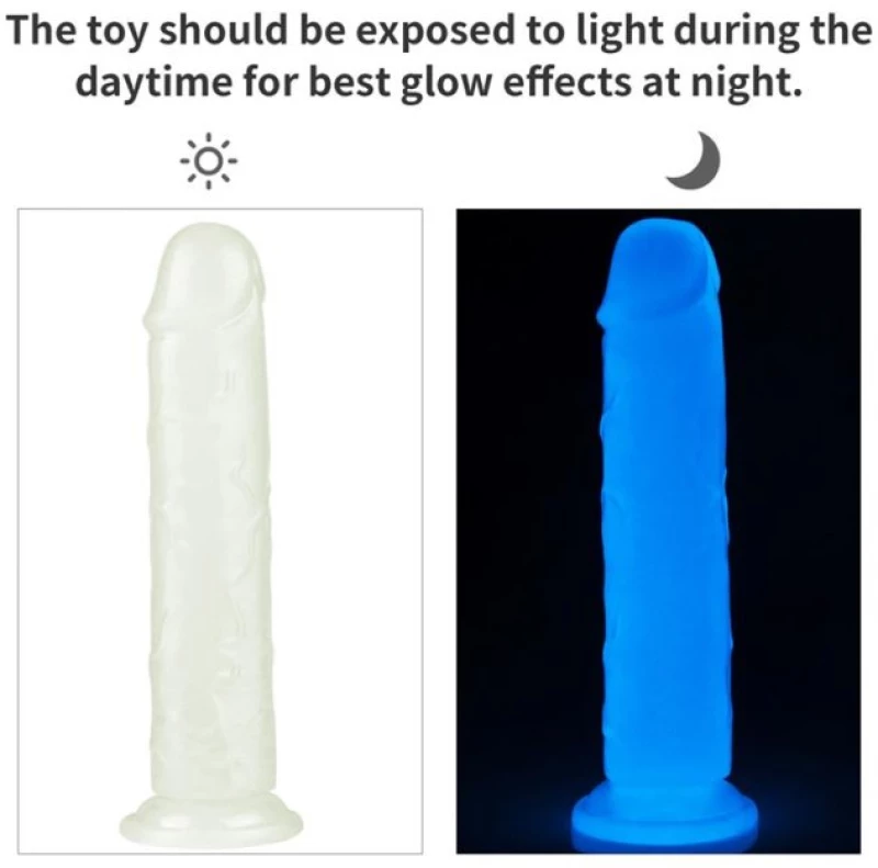 Dildo Lumino 8 Blue Light