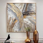 Πίνακας Ζωγραφικής Golden Element Καμβάς με Ξύλινο Πλαίσιο 80x80cm