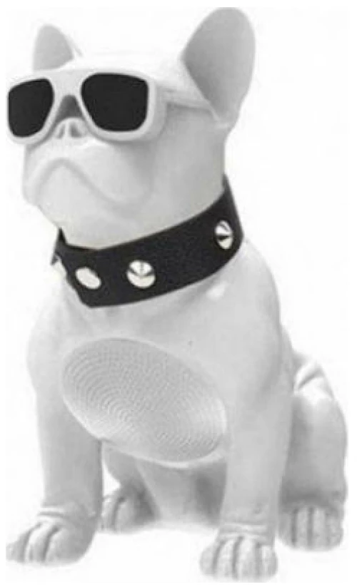 Επαναφορτιζόμενο Ασύρματο Ηχείο Πίτμπουλ CH-M10 με Περιστρεφόμενο Κεφάλι Λευκό