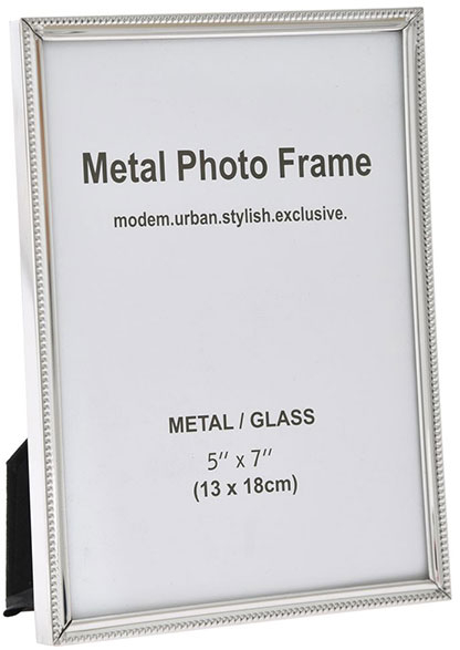 Κορνίζα Μεταλλική Ασημί 13x18cm ILLI DECO - 28969621