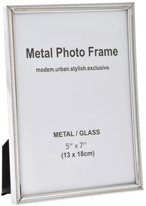 Κορνίζα Μεταλλική Ασημί 13x18cm ILLI DECO - 28969621