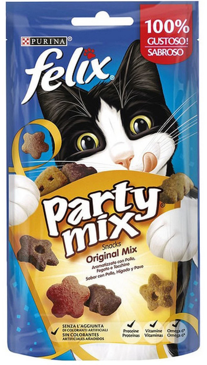 Γατοτροφή Purina Party Mix Original Κοτόπουλο (60 g)