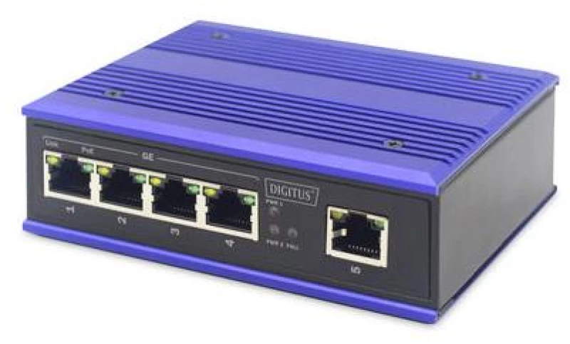 Network Switch DIGITUS Industrial 5-Port Gigabit
