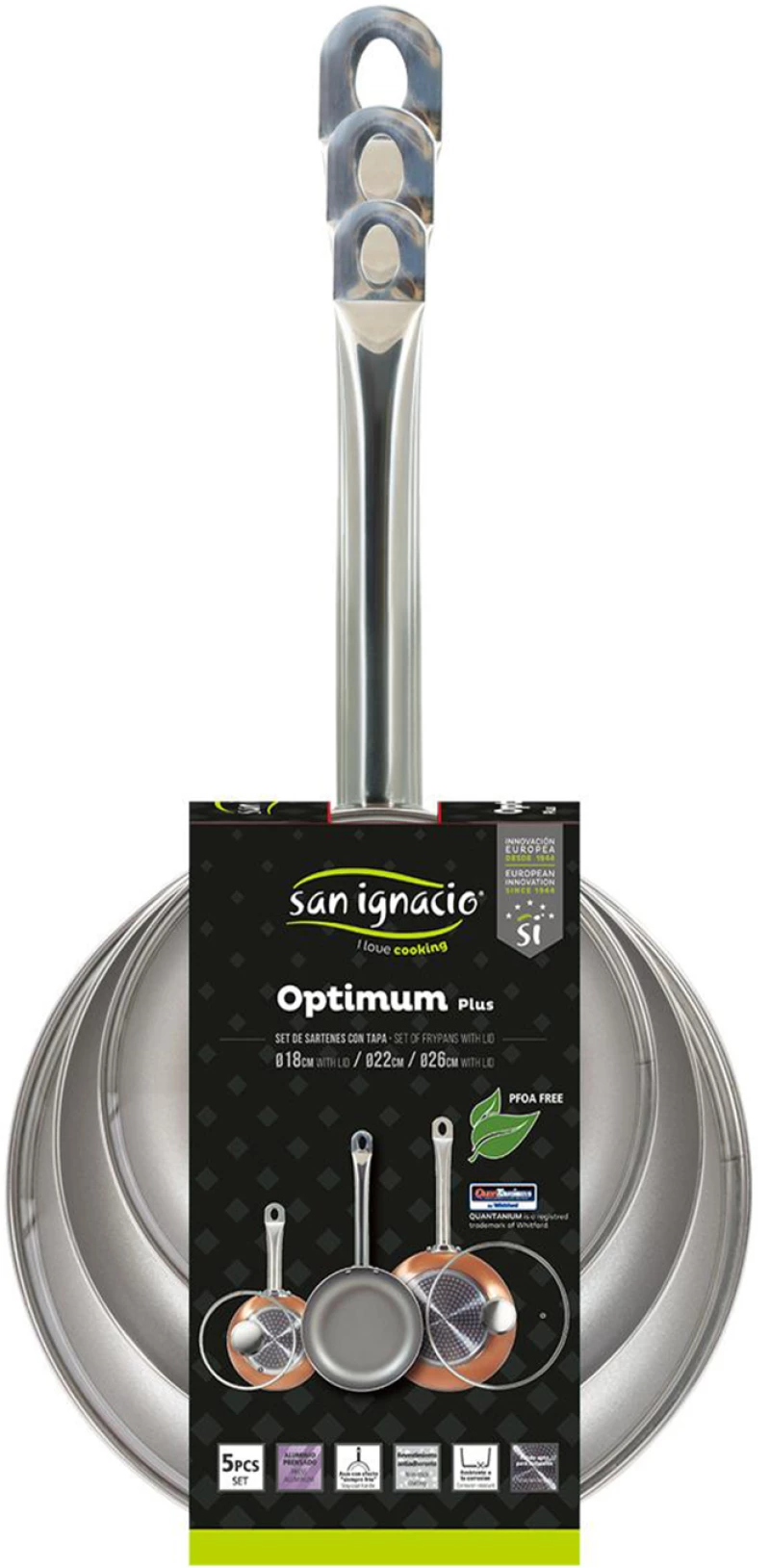 Optimum Plus Σετ Τηγανιών 3τμχ