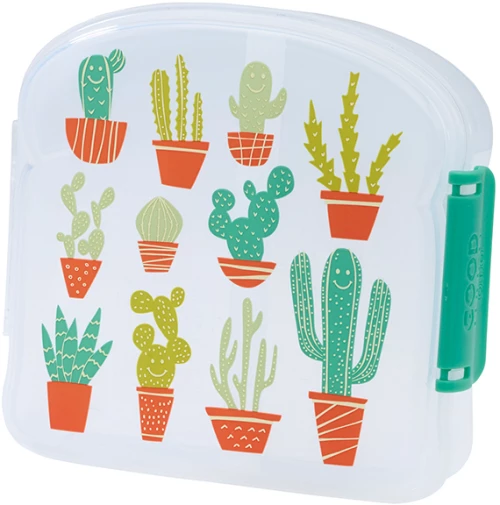 Δοχείο Sandwich Happy Cactus - Green