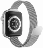 Techsuit - Watchband (W034) - Apple Watch 1 / 2 / 3 / 4 / 5 / 6 / 7 / 8 / SE (38mm / 40 mm / 41 mm) - Silver