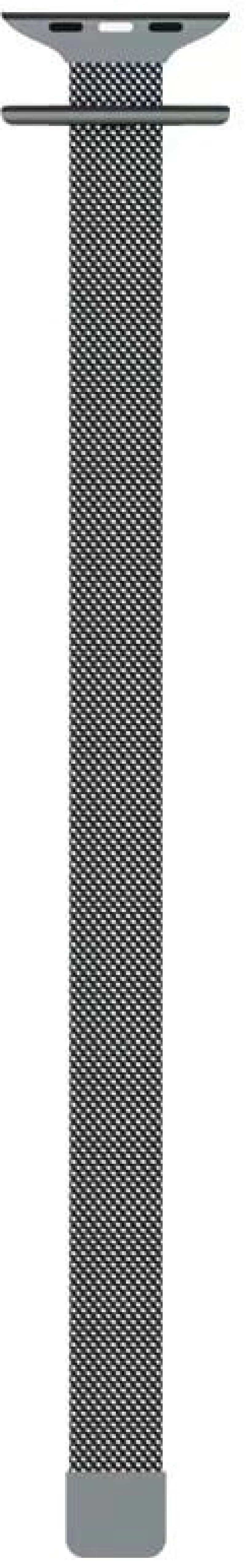 Techsuit - Watchband (W034) - Apple Watch 1 / 2 / 3 / 4 / 5 / 6 / 7 / 8 / SE (38mm / 40 mm / 41 mm) - Silver