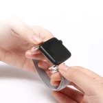 Techsuit - Watchband (W034) - Apple Watch 1 / 2 / 3 / 4 / 5 / 6 / 7 / 8 / SE (38mm / 40 mm / 41 mm) - Silver