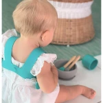 MinikOiOi Σαλιάρα Σιλικόνης Ελαστική Ροζ