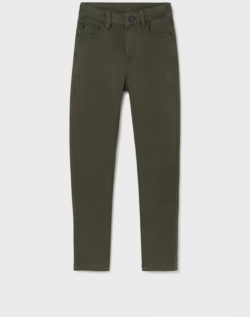 Mayoral Παντελόνι Λοξότσεπο Regular Fit ECOFRIENDS Soft, Χακί