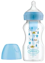 Dr. Brown's Natural Flow® Options+™ Πλαστικό Μπιμπερό Με Φαρδύ Λαιμό 270ml. Blue Trees