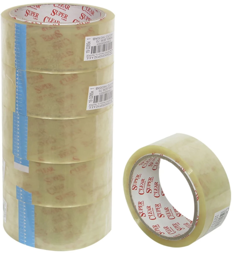 ΤΑΙΝΙΑ ΣΥΣΚΕΥΑΣΙΑΣ 48mm ΚΑΦΕ-ΔΙΑΦΑΝΗ 48mmx66m Justnote 3987 - Καφέ