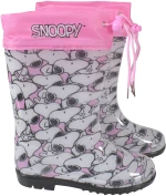 Γαλότσες "Snoopy" μαύρο-ροζ (Ροζ )