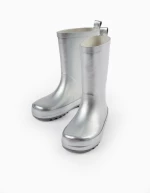 Γαλότσες "Silver" ασημί (Γκρι μελανζέ)