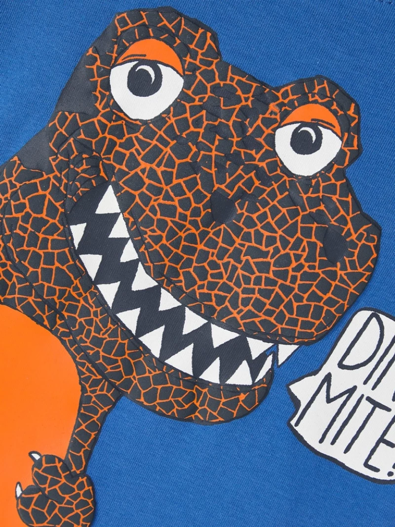Μπλούζα "Dino Mite" μπλε (Μπλε)