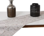 Τραβέρσα Lace Μπεζ Άσπρο 40x160Εκ
