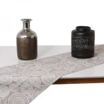 Τραβέρσα Lace Μπεζ Άσπρο 40x160Εκ