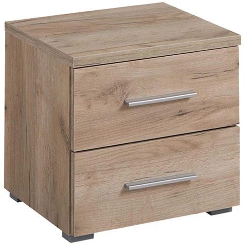 Κομοδίνο uni no2f  Grey Oak 44,5x33,5x43Εκ Fylliana