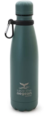 Θερμός Travel Flask Save The Aegean 500ml Pine Green