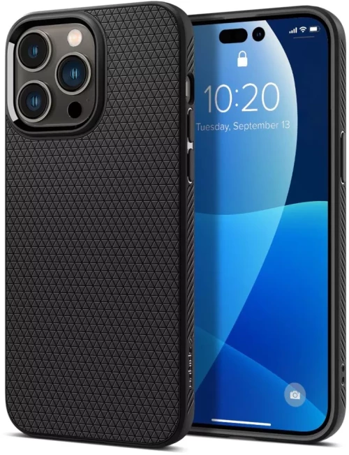Θήκη Spigen Liquid Air Black-Apple iPhone 14 Pro Max (ACS04813)