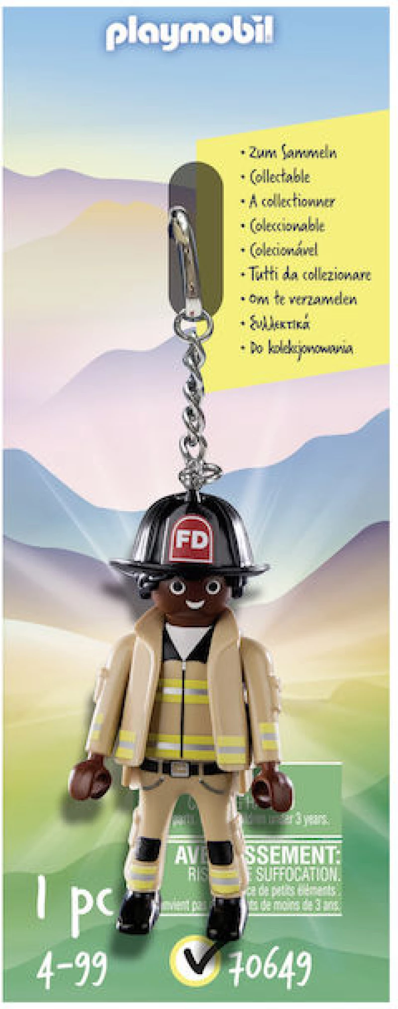 Playmobil Μπρελόκ Πυροσβέστης 70649