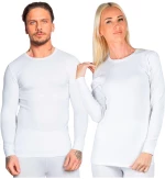 ΙΣΟΘΕΡΜΙΚΗ ΜΑΚΡΥΜΑΝΙΚΗ ΦΑΝΕΛΑ UNISEX N.C. 2179 - ΛΕΥΚΗ