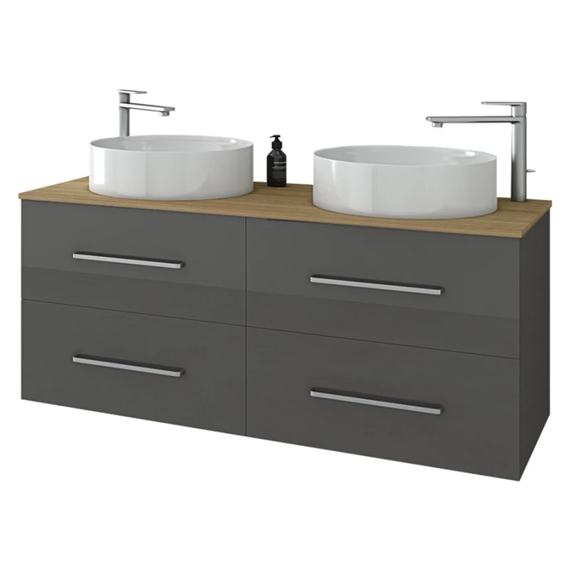 Torino 120 Top Anthracite - Βάση Επίπλου Για Επιτραπέζιους Νιπτήρες (120x46)