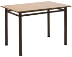 340123 ΤΡΑΠΕΖΙ DEXTER PAKOWORLD ΔΡΥΣ-ΠΟΔΙ ΚΑΦΕ ΣΦΥΡΗΛΑΤΟ 110X70X77ΕΚ