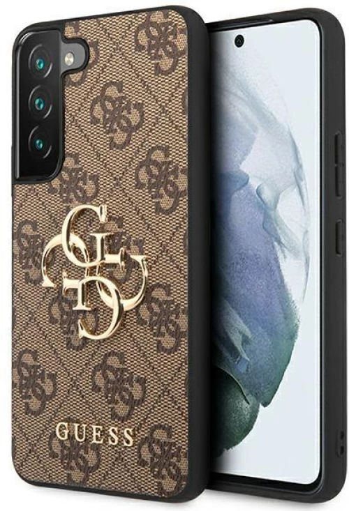 Guess GUHCS23S4GMGBR θήκη για S23 brown/brown hardcase 4G Big Metal Logo*