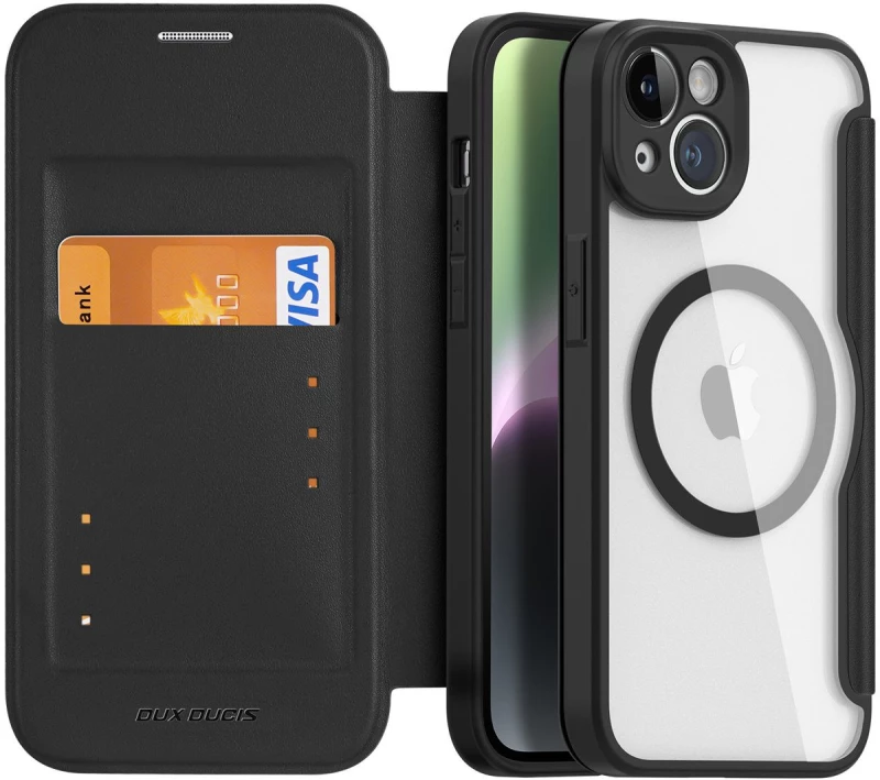 Dux Ducis Skin X Pro case Θήκη για iPhone 14 MagSafe magnetic flip case black*