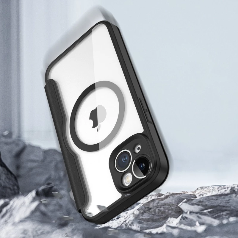 Dux Ducis Skin X Pro case Θήκη για iPhone 14 MagSafe magnetic flip case black*