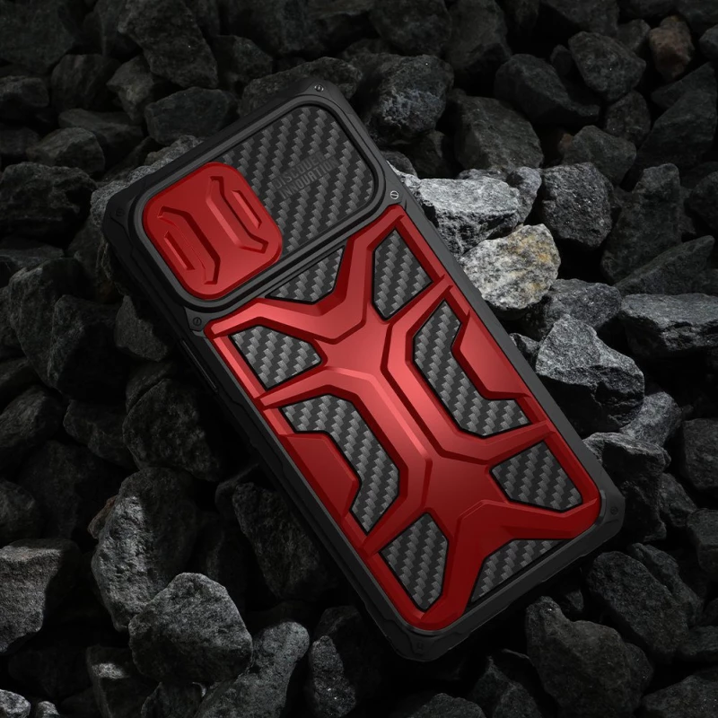 Nillkin Adventruer Case case Θήκη για iPhone 13 Pro armored cover with camera cover red*
