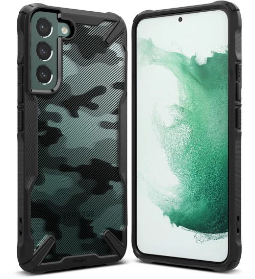 RINGKE FUSION X GALAXY S22 CAMO BLACK
